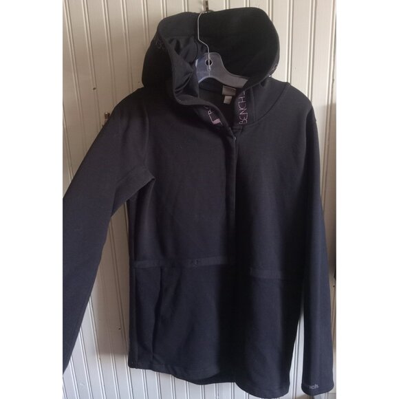 Bench Black Pink Hoodie Button Up Sweater Casual Streetwear Jacket Size M - Picture 1 of 5
